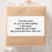Lege sticky labels-personaliseren etiket (Insitu)
