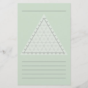 Lege Ternaire Plot - Wetenschappelijke notitie Briefpapier