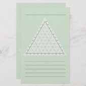 Lege Ternaire Plot - Wetenschappelijke notitie Briefpapier (Voorkant / Achterkant)