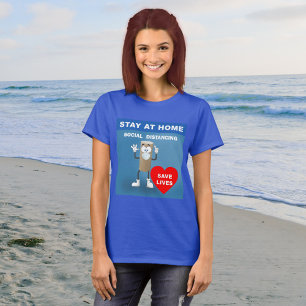 Lege toiletpapier Rollveiligheid 1e berichtvenster T-shirt