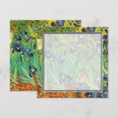 lege uitnodiging, Van Gogh Irissen Kaart (Voorkant / Achterkant)