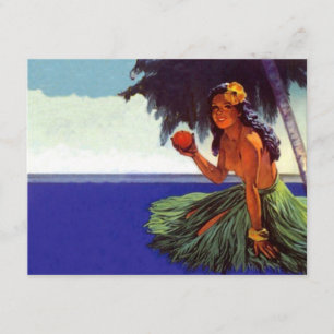 Lege uitvindingen  Tropische Isle Luau Party Kaart