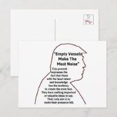 Lege Vessels Trump Briefkaart (Voorkant / Achterkant)