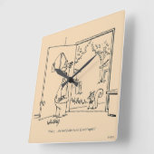 Lege vogelinvoer 2 vierkante klok (Hoek)