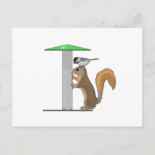 Lege vogelinvoer briefkaart