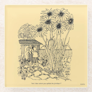 Lege vogelinvoer glazen onderzetter