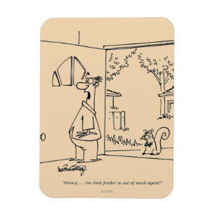 Lege vogelinvoer magneet