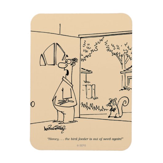Lege vogelinvoer magneet (Verticaal)