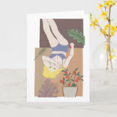 Lege vrouw kaart (Gele Bloem)