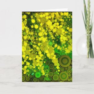 Lege Wenskaart van de Bloem van de Mimosa's van Kaart