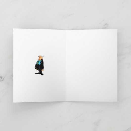 lege Wenskaart van Humor op de werkplek Kaart (Binnen)