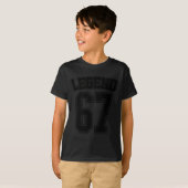 Legend 67 Six Seven Srts Number Varsity Team 67th  T-shirt (Voorkant volledig)