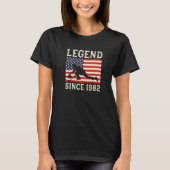 Legend Curling Player Since 1982 Curling Curling P T-shirt (Voorkant)