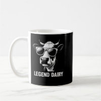 Legend Dairy Funny Farmer Koe Farmer Pun Graphic