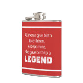 Legend Funny Gezegde Typografie Heupfles (Links)