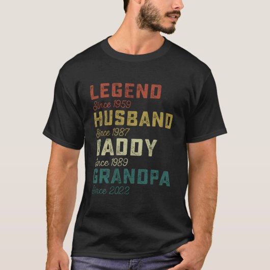Legend Husband Dad Grandpa Fathers Day Shirt (Voorkant)