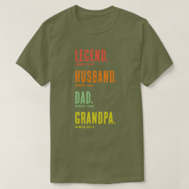 Legend man vader opa sinds t-shirt