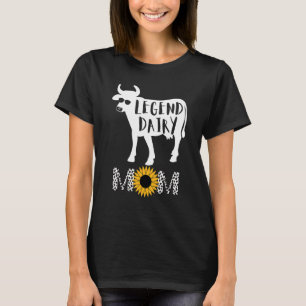 Legend-melkmoeder van Koe Koe-patroon voor vrouwen T-shirt