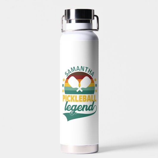 Legend Monogram Pickle Ball Pickleball Waterfles (Achterkant)