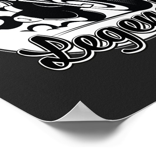 Legend Motorcycle T-Shirt Poster (Hoek)