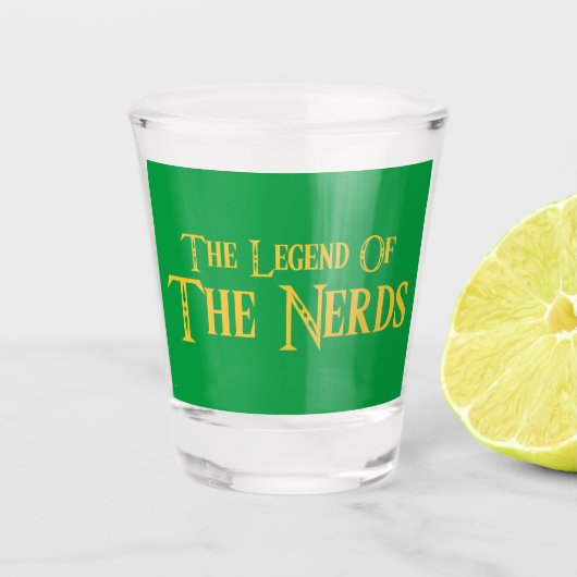 Legend of NERDS Shot Glasses Shot Glas (Voorkant)