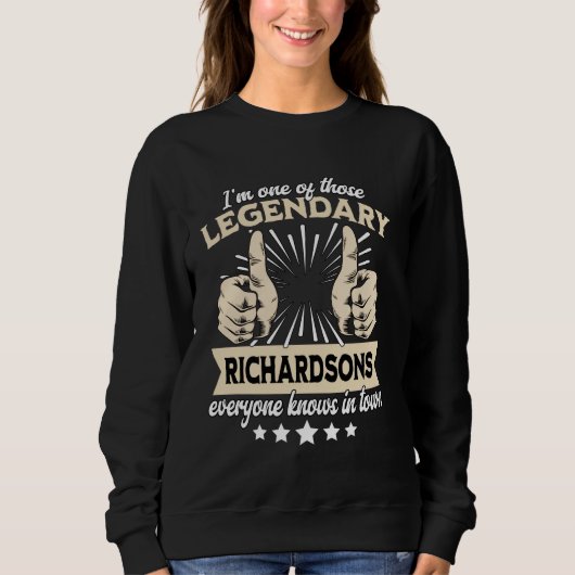 Legend Richardson Achternaam Richardson Achternaam Trui (Voorkant)