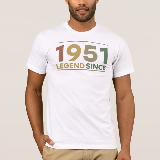 Legend Since 1951 T-shirt (Voorkant)