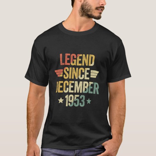 Legend Since 1953 December T-shirt (Voorkant)