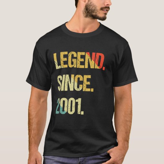 Legend Since 2001 T-shirt (Voorkant)