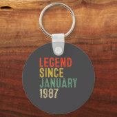 Legend Since January 1987 &# th Birthday &#  Yea Sleutelhanger (Voorkant)