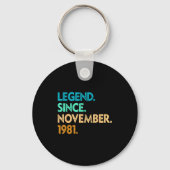 Legend Since November 1981 Apparel Sleutelhanger (Voorkant)