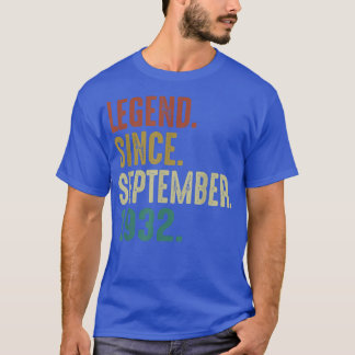 Legend Since September 1932 Vintage 90th Birthday  T-shirt