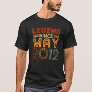 Legend sinds mei 2012 jongens meisjes 10e geboort t-shirt