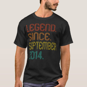 Legend sinds september 2014 8 jaar oude geschenken t-shirt