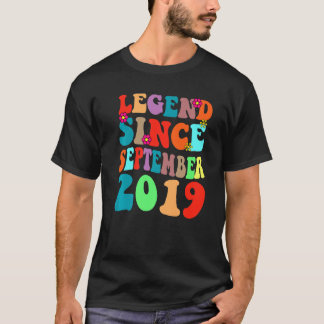 Legend sinds september 2019 Birthday Retro T-shirt