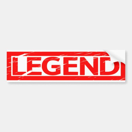Legend Stempel Bumpersticker (Voorkant)