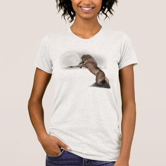 Legend T-shirt Wild Mustang "Merlot" (Voorkant)