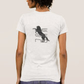 Legend T-shirt Wild Mustang "Merlot" (Achterkant)