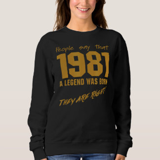 Legend werd geboren in 1981  herdenking van de geb trui