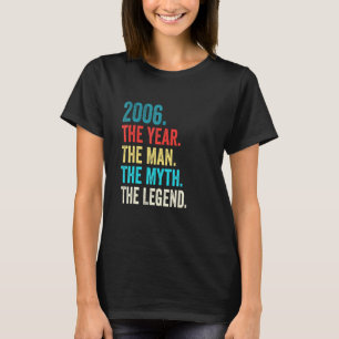 Legenda geboren in 2006 Man 16 jaar oud 16 jaar ou T-shirt
