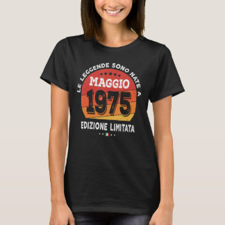 Legenda Geboren in mei 1975 47e verjaardag 47 jaar T-shirt