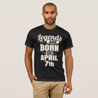 Legenda is geboren op 7 april t-shirt