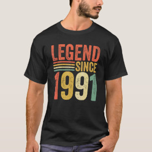  legenda sinds 1991 31e Mannen met de vogelretro T-shirt