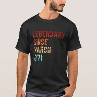 Legenda sinds dag 50 maart 1971 t-shirt
