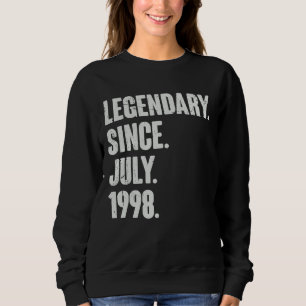 Legenda sinds juli 1998 24 jaar oud 24e geboorte trui