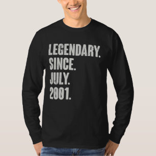 Legenda sinds juli 2001 21 jaar oud 21 jaar oud t-shirt