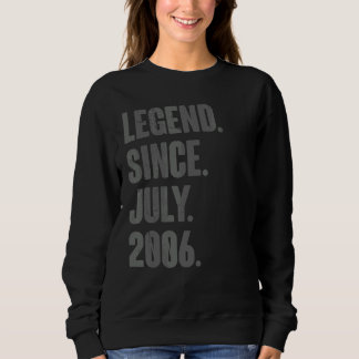 Legenda sinds juli 2006 16 jaar oud 16e verjaardag trui