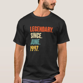 Legenda sinds juni 1997 25 jaar oud 25e geboorte t-shirt