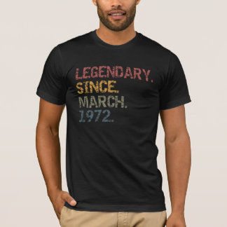 Legenda sinds maart 1972 t-shirt