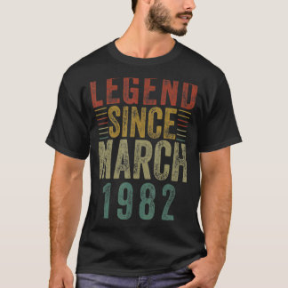 Legenda sinds maart 1982 40e verjaardag t-shirt